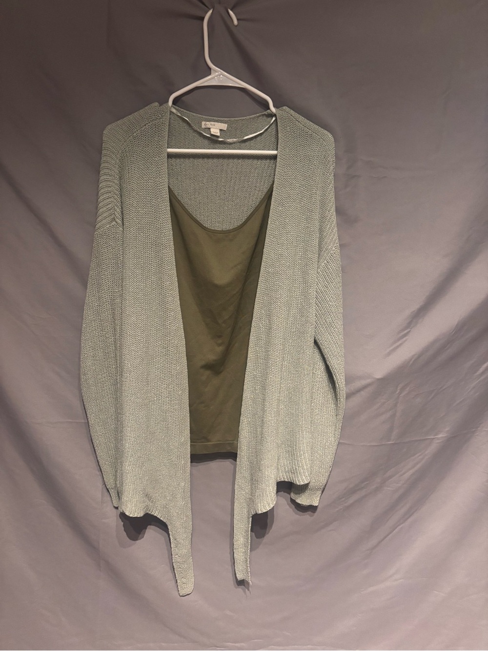 EST 1946 Sage Tie Front Cardigan 18/20W Olive Cami 22/24W Plus Size Bundle